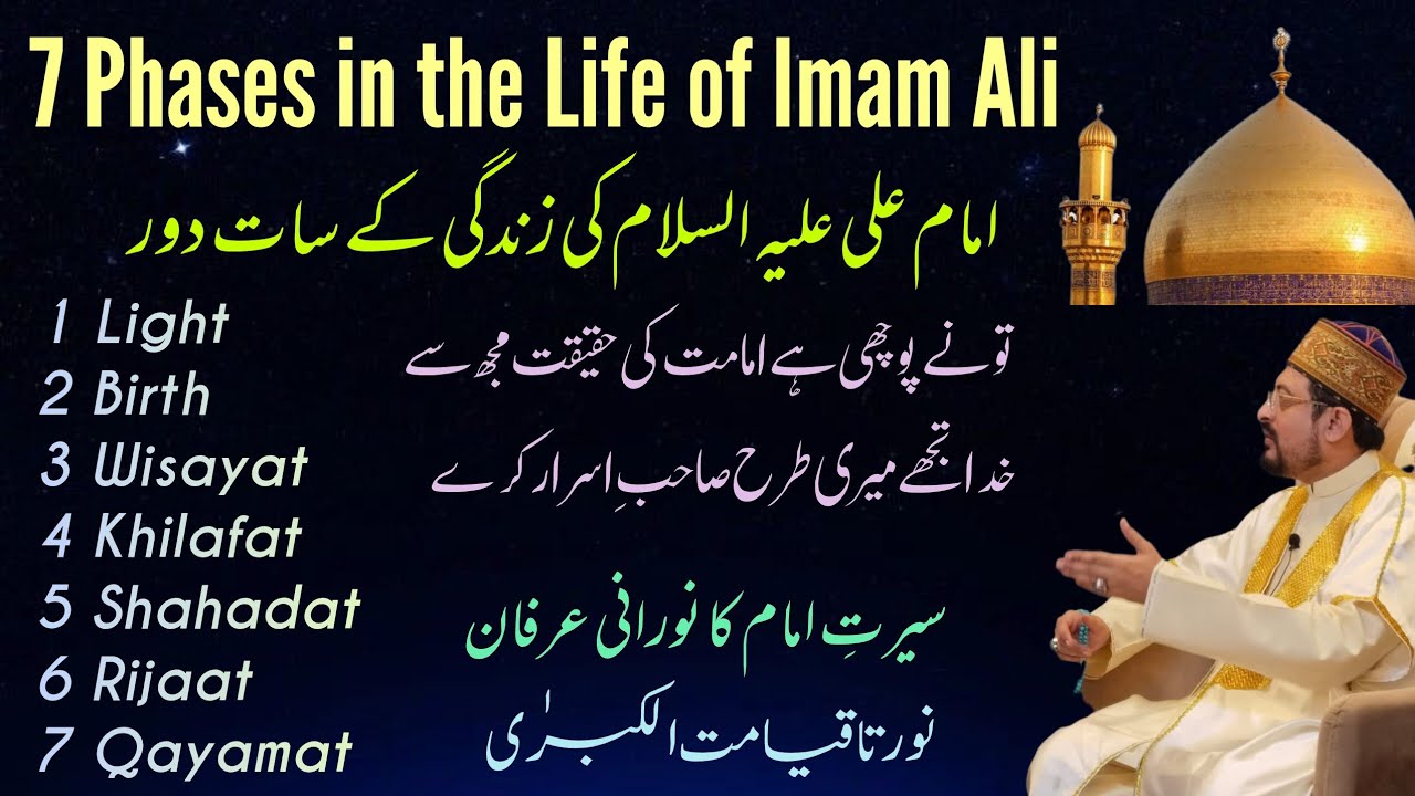 Imam Ali AS Complete Life Story | 7 Phases Spiritual Biography of IMAM by Mufti Imran Haider Rizvi 