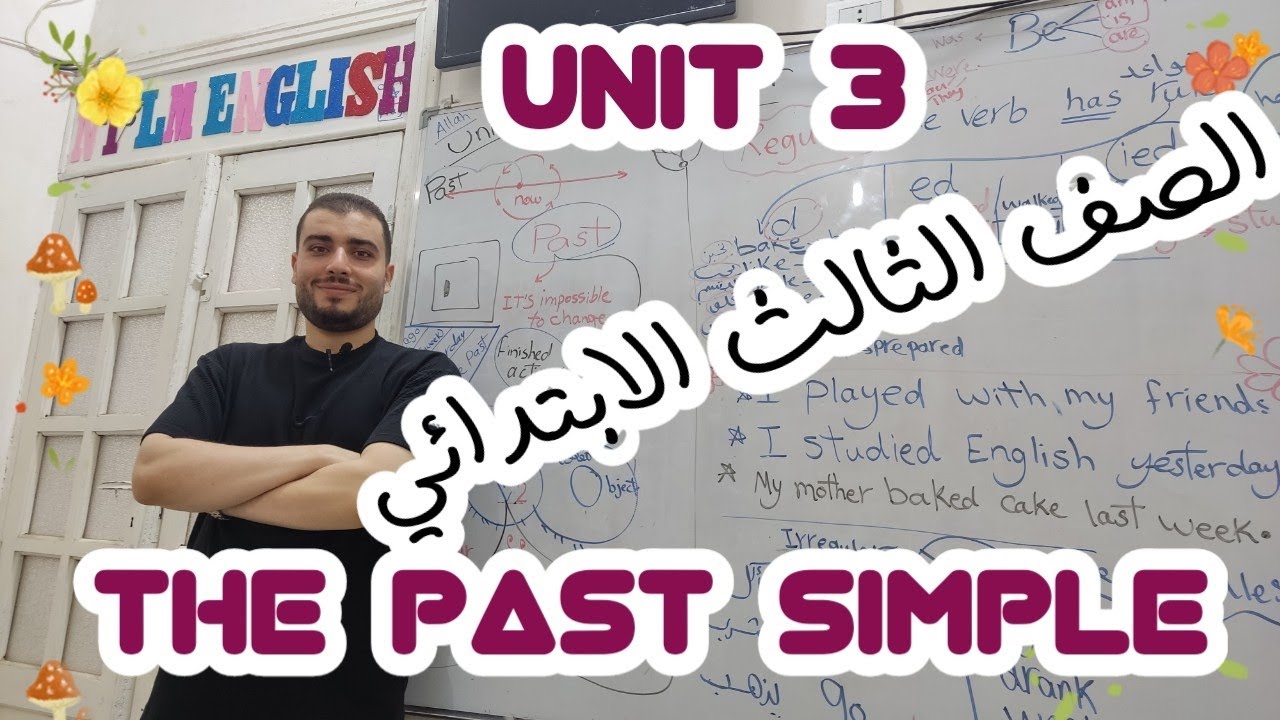 الصف الثالث الابتدائي الترم الاول ،انجليزي English زمن الماضي البسيط 
