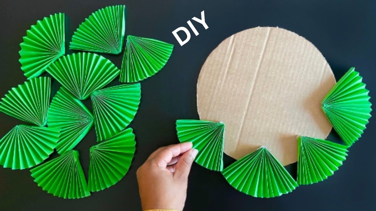 Luxury paper wall hanging Design | Easy DIY wall decore at home