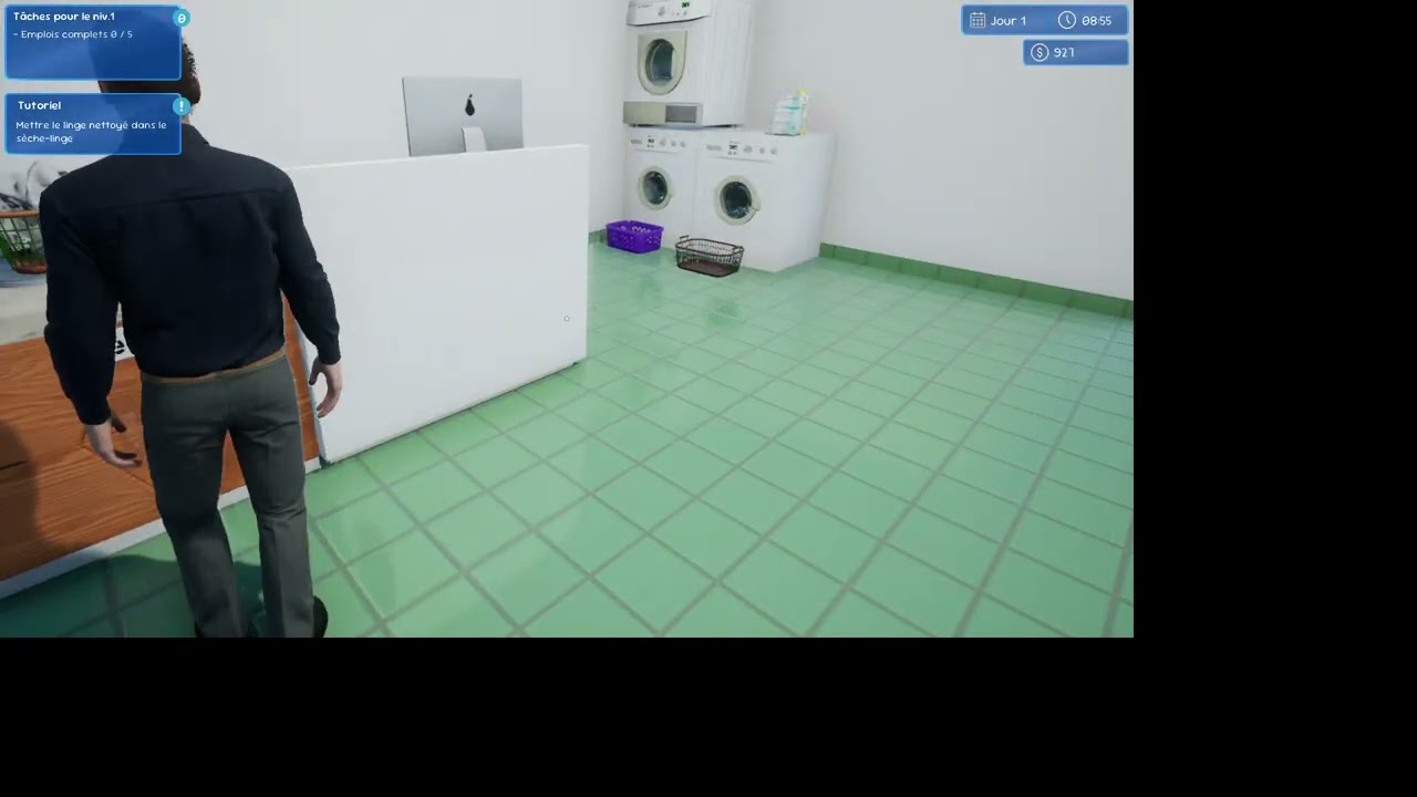 On lance Laundromat Manager Simulator