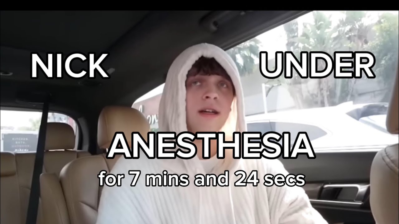 Nick Sturniolo under anaesthesia for 7 minutes and 24seconds #funny #nicksturniolo #anesthesia