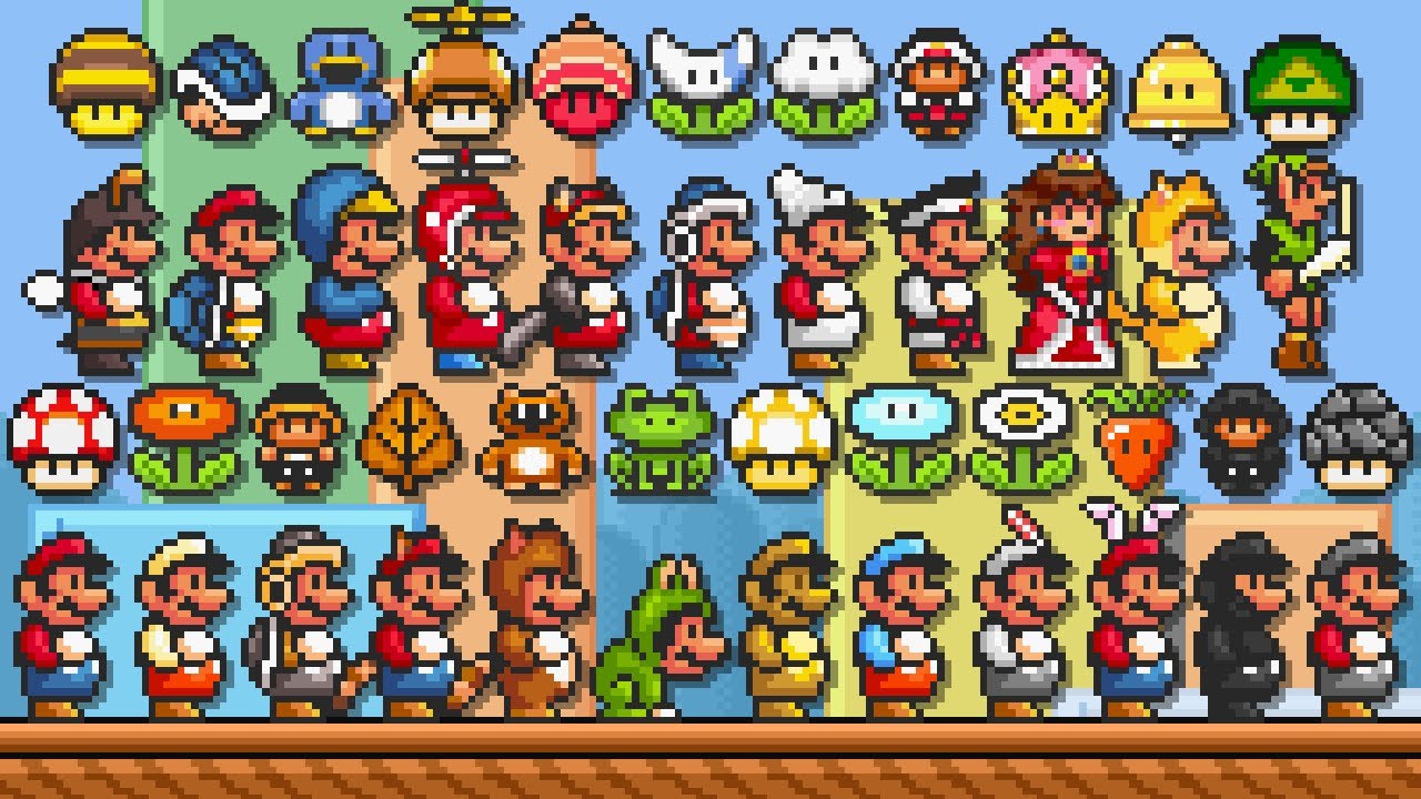 Super Mario Bros. 3 - All New Power-Ups. ᴴᴰ