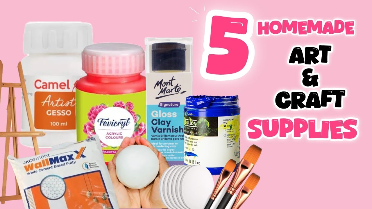 I Made 5 Essentials of Art&Craft! / Homemade art and craft supplies / diy craft supplies 