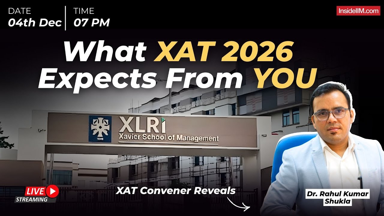 Организатор XAT раскрывает, чего именно следует ожидать в этом году | Доктор Рахул Кумар Шукла | ...