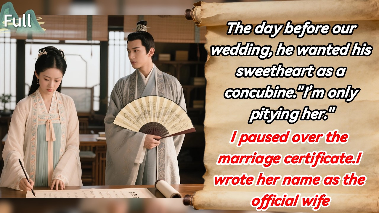 Before our wedding, he wanted his sweetheart as a concubine.