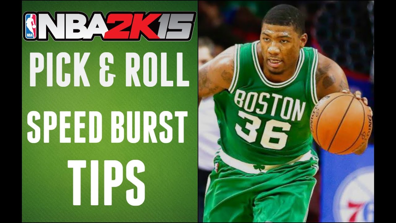 NBA 2K15 TIPS - PICK & ROLL TRICK - DYNAMIC OFFENSE - SPEED BURST PAST HEDGE
