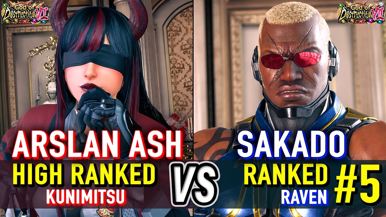 T8 🔥 ARSLAN ASH (Kunimitsu) vs SAKADO (#5 Ranked Raven) 🔥 Tekken 8 High Level Gameplay