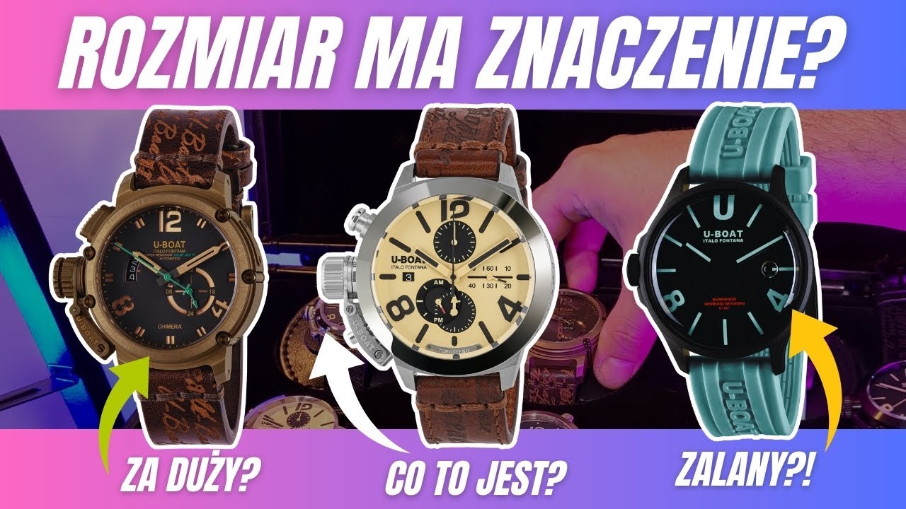 Czy rozmiar ma znaczenie? Duże zegarki włoskiego producenta U-BOAT. Przegląd wszystkich linii [LIVE]