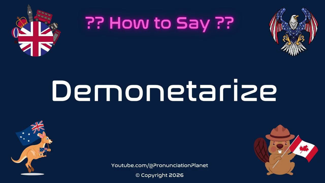 🚫💰 How to Pronounce Demonetarize? (CORRECTLY) | Pronunciation Planet