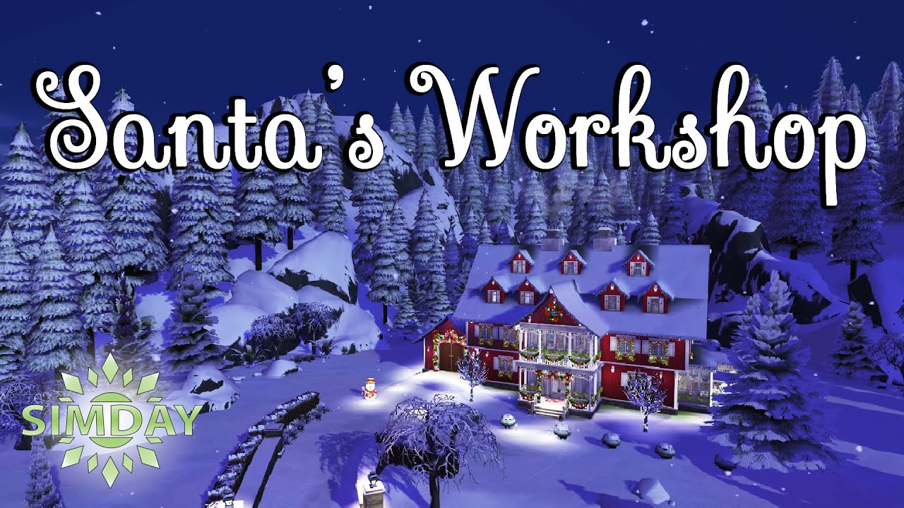 Santa's Workshop | Snowy The Sims 4 Stop Motion Speed Build