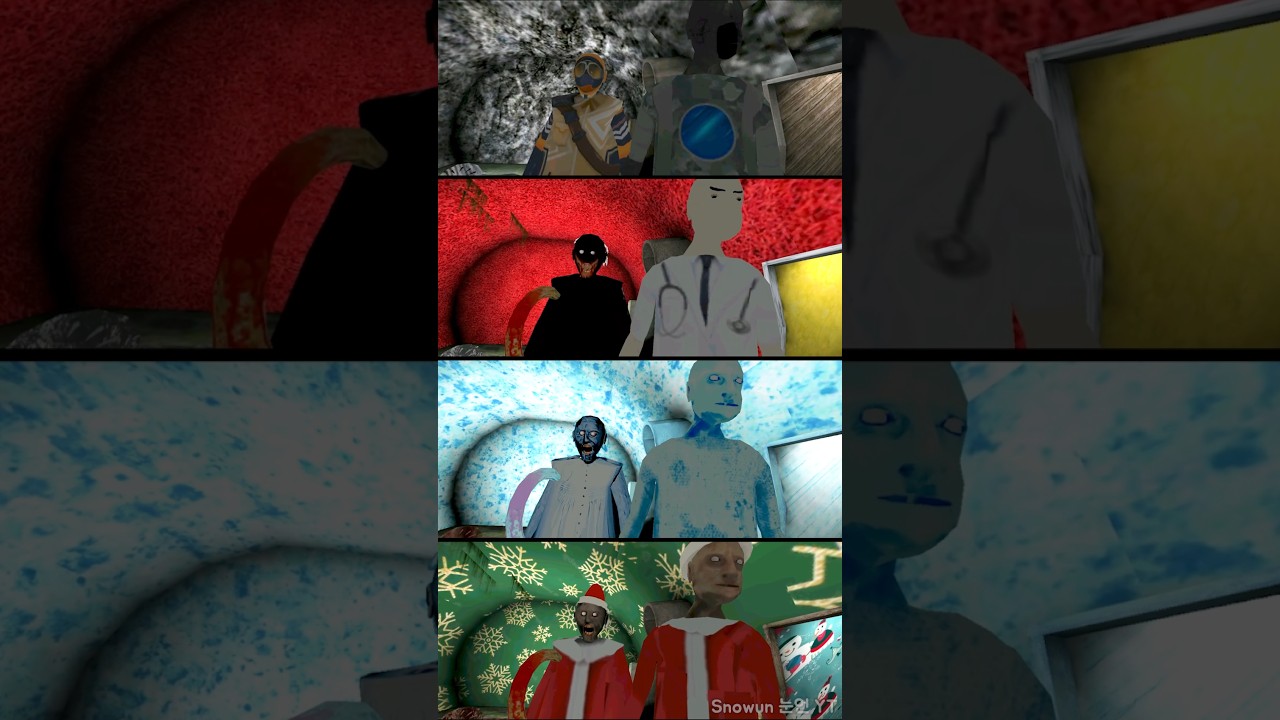 Boat Escape Ending | Granny 2 Yandu's Story vs Backrooms Hospital vs Coldest House vs Christmas