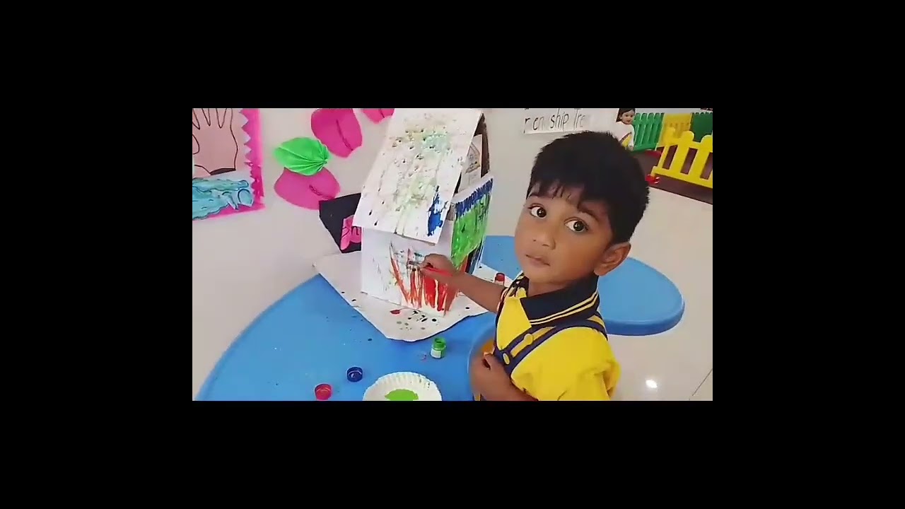 Learning alphabets through creativity at HPS Champs Preschool 🏠🎨 #hpschampapet #hpssaidabad