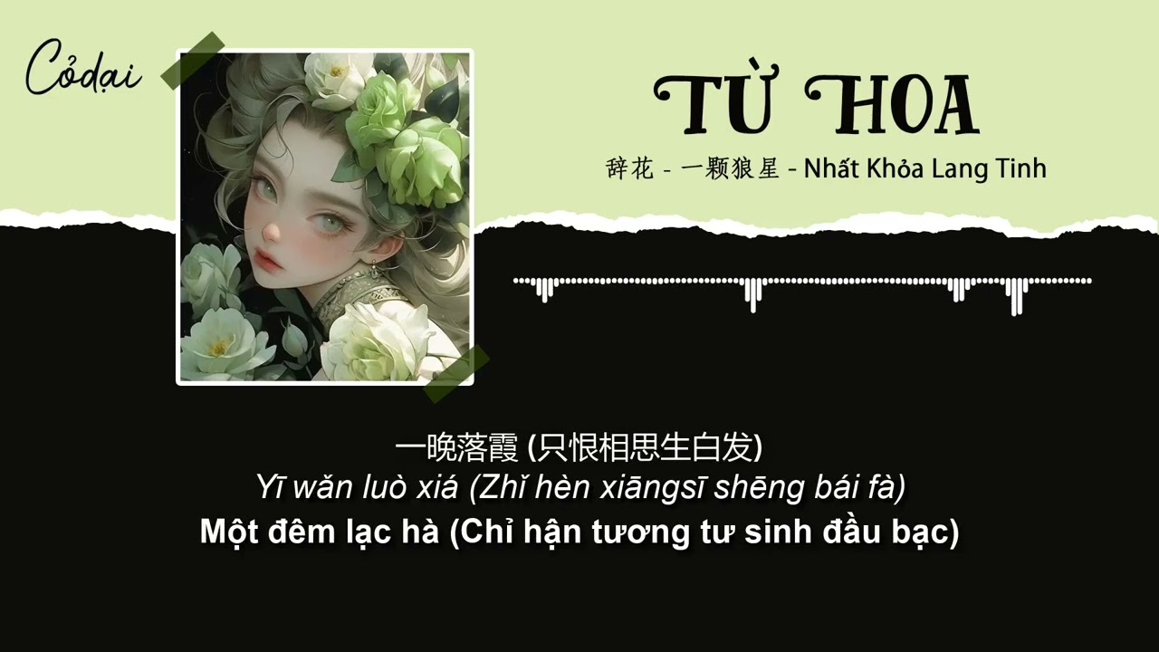 [Vietsub - Pinyin] Từ Hoa - Nhất Khỏa Lang Tinh (Hứa Lam T&acirc;m)/ 辞花 - 一颗狼星(完整版)
