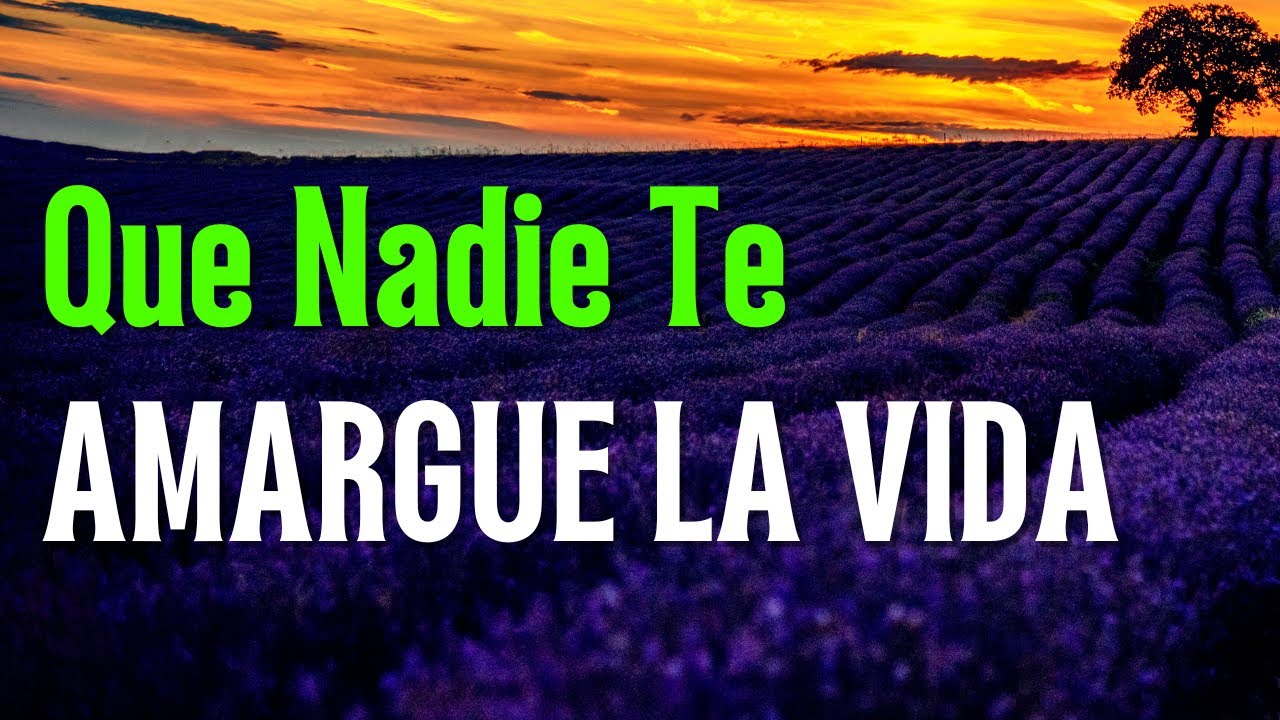 Que Nadie Te Amargue La Vida, No Lo Permitas | Frases, Reflexiones, Amor Propio @Terapia Alma