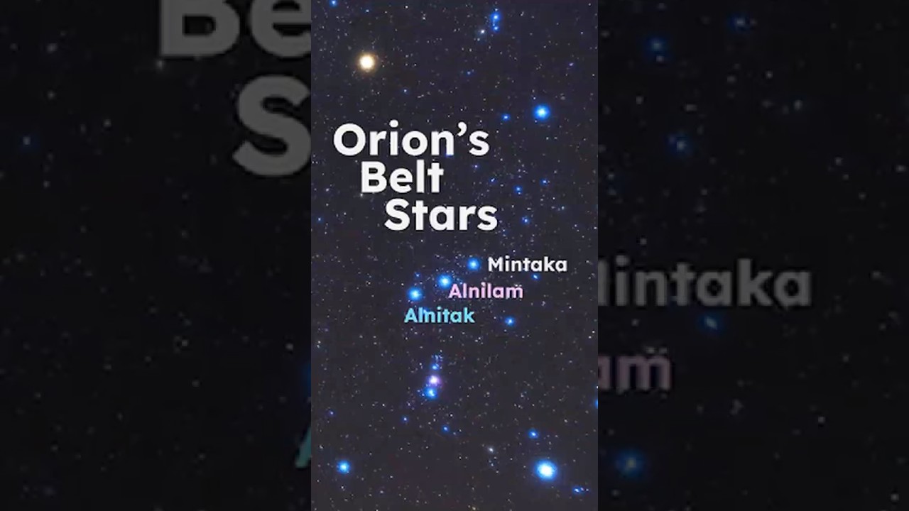 Orion&rsquo;s Belt: Alnitak, Alnilam, and Mintaka #constellations #astronomy #learnthesky #stars