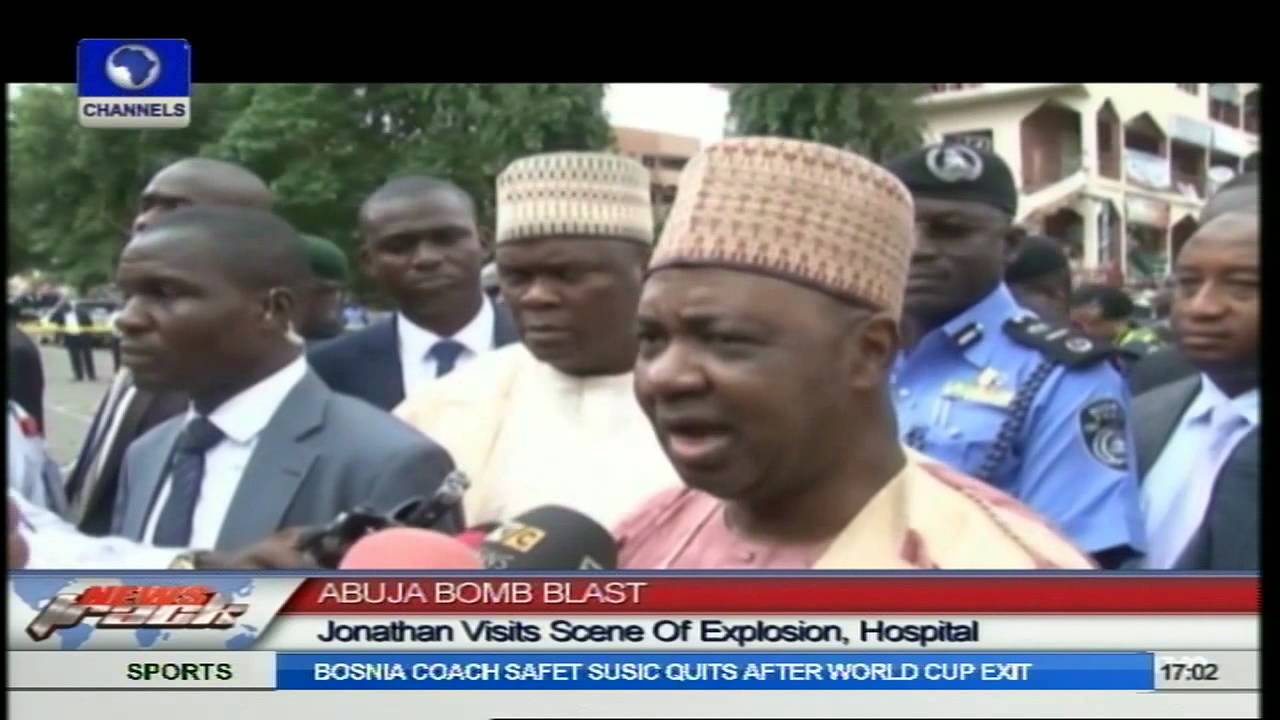 Abuja Bomb Blast: Jonathan Visits Scene Of Explosion, Hospital