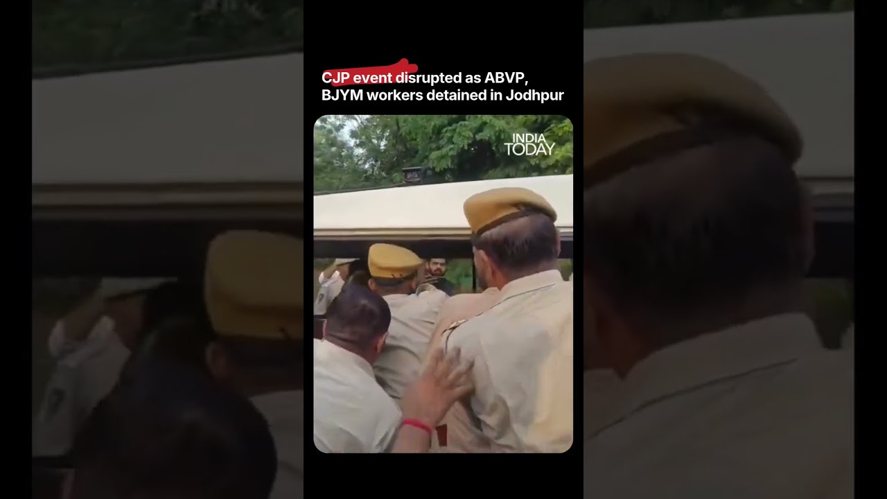 CJP News: ABVP BJP Workers Scale Wall to Disrupt Ashutosh Ranka Event | Jodhpur Programme #cjp