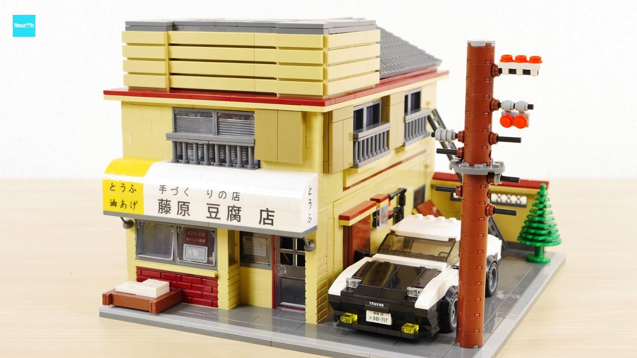CaDA イニシャルD 藤原とうふ店 C61031W 頭文字D ／ CaDA Initial D Fujiwara Tofu Store Review レゴ対応