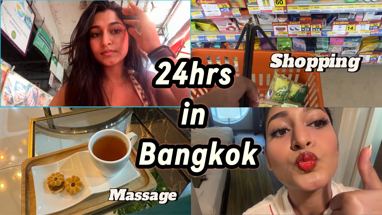 Bangkok Layover:Treating myself🎀Massage,Shopping,Food |Vlog|