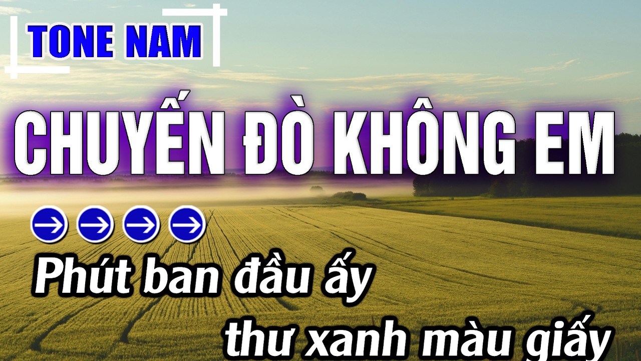 Chuyến Đò Không Em Karaoke Tone Nam ( C#m ) Beat Mới | Karaoke Đăng Khôi
