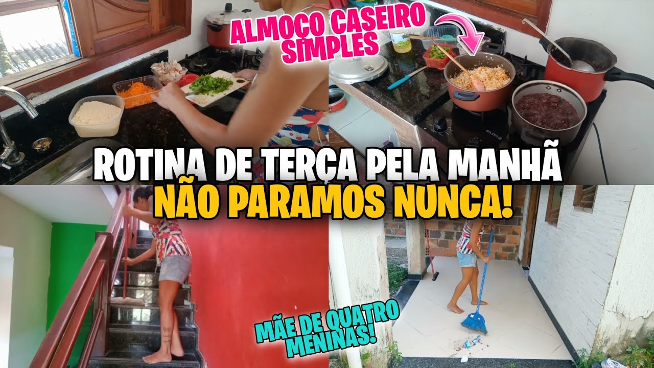 ROTINA DA MANHÃ DE UMA MÃE E DONA DE CASA/ALMOÇO CASEIRO SIMPLES/NÃO PARAMOS NUNCA, CRIANÇAS ESTAO..