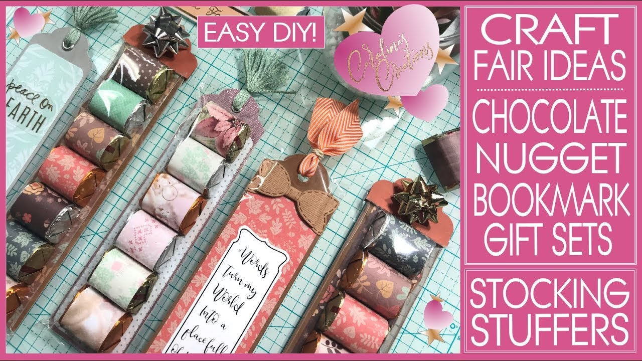 Craft Fair Ideas 2019 - Chocolate Nugget Bookmark Gift Sets - Stoking Stuffers - Christmas Crafts