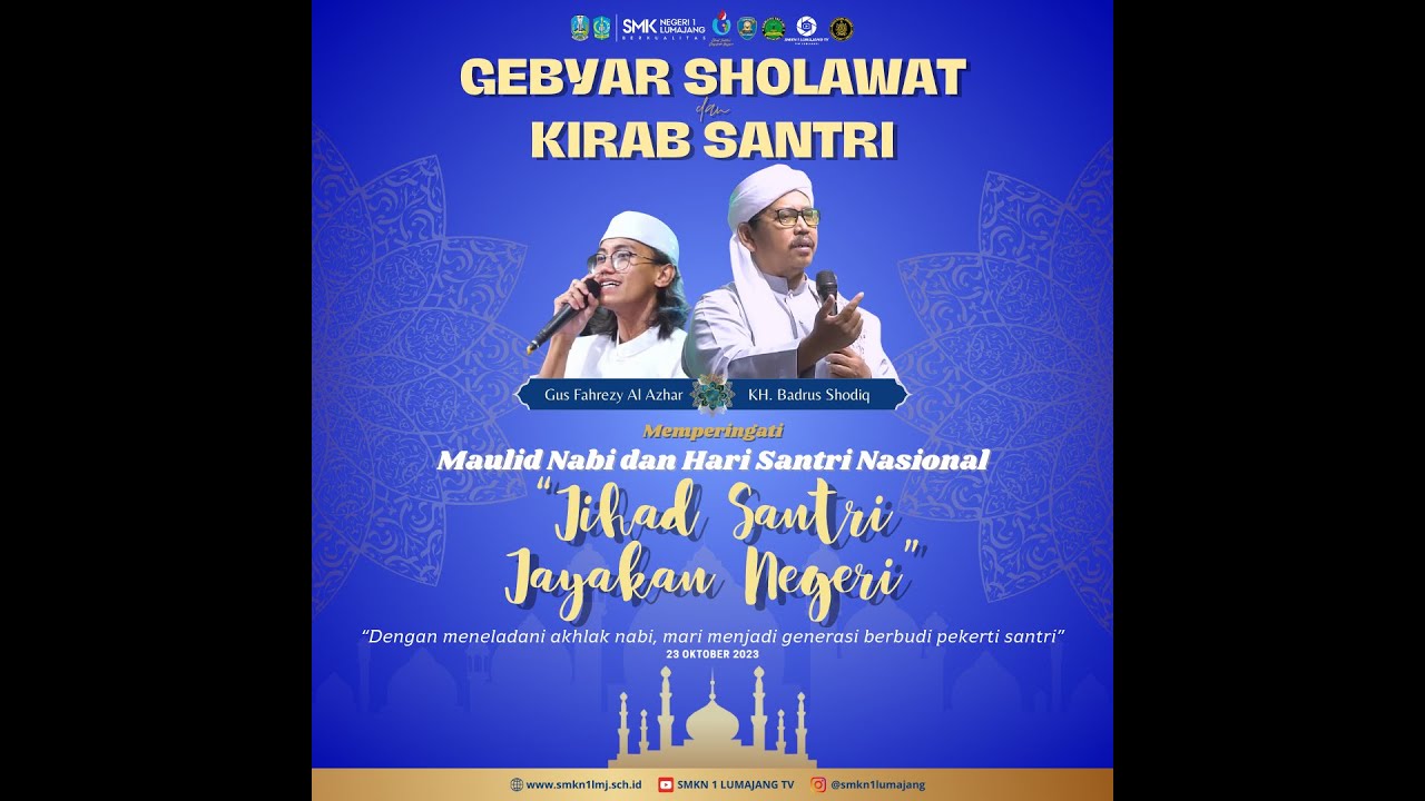 GEBYAR SHOLAWAT DAN KIRAB SANTRI SMKN 1 LUMAJANG