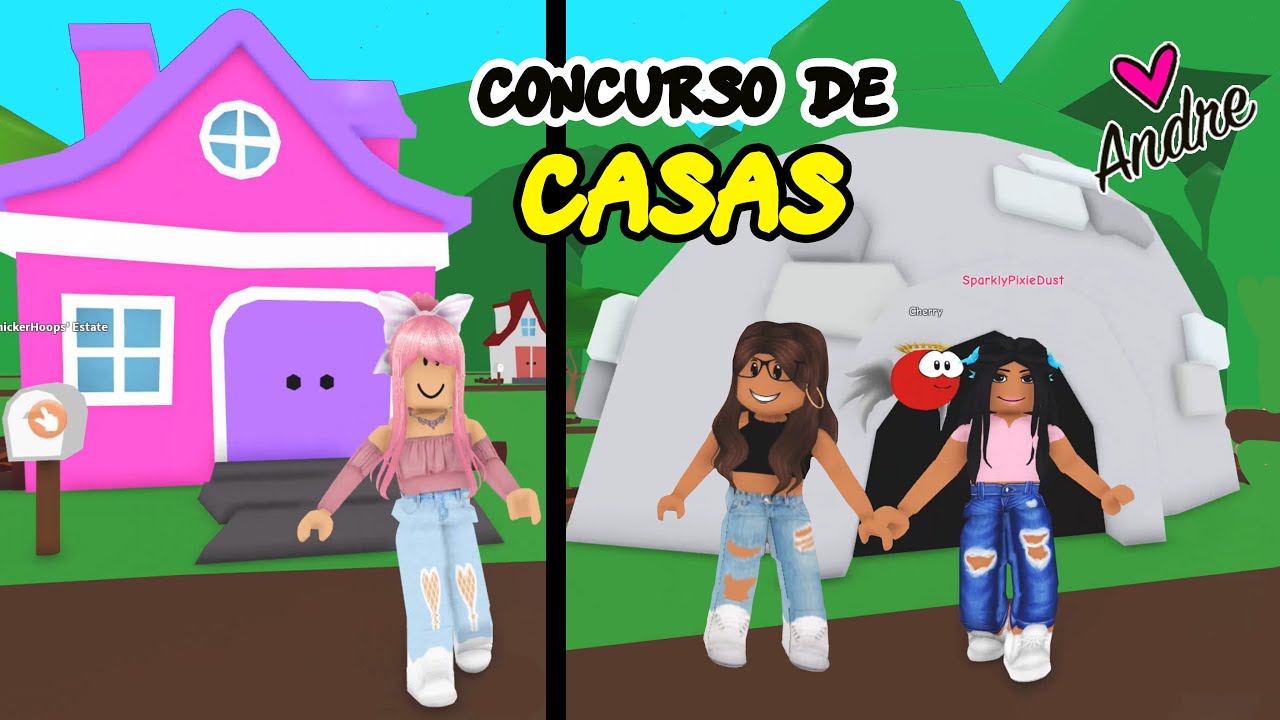 CONCURSO de CASAS en MEEP CITY con las Sparklies | Andre se hace gamer