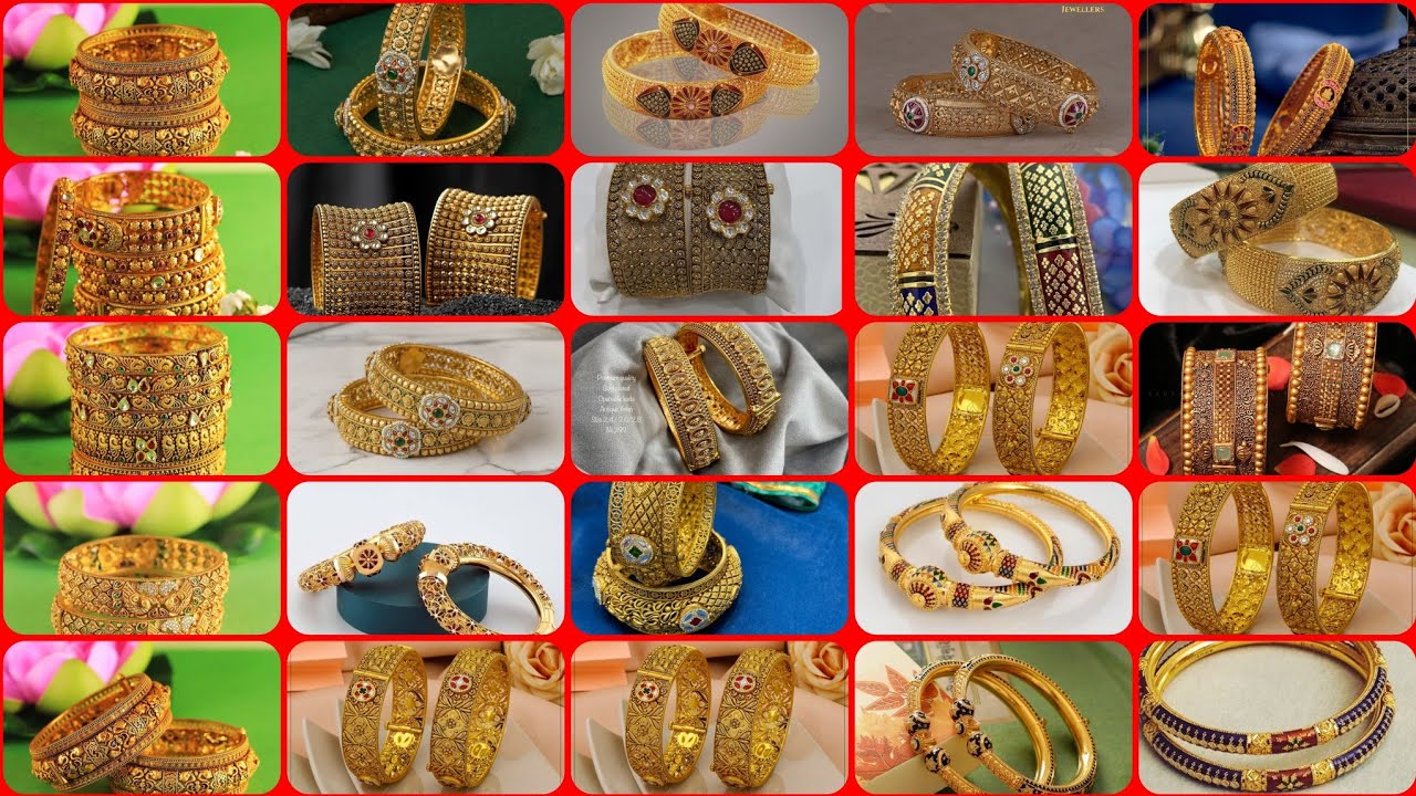 Letest Gold Bangles Design | gold ruli bala design with weight and price | sonar bala design#bangles