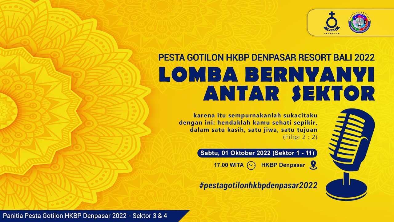 Pesta Gotilon HKBP Denpasar Resort Bali 2022 - Lomba Bernyanyi Antar Sektor