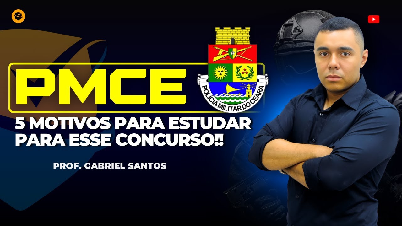 PMCE - 5 motivos para estudar para esse concurso!! | Prof. Gabriel Santos. Tribo Concursos.
