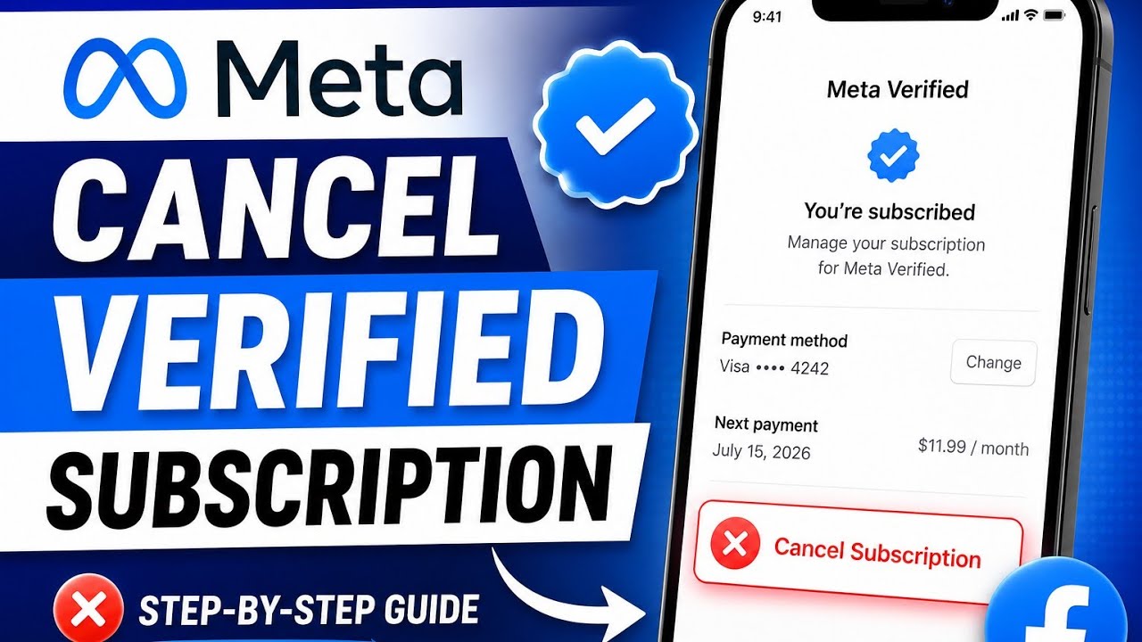 How To Cancel Meta Verified Facebook Subscription 