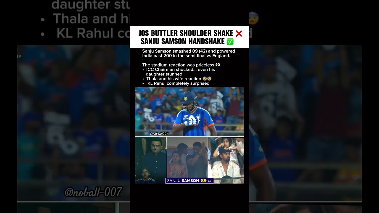 Sanju Samson 89(42) Shocked Everyone 😱 | India 200+ vs England Semi Final #shortfeed
