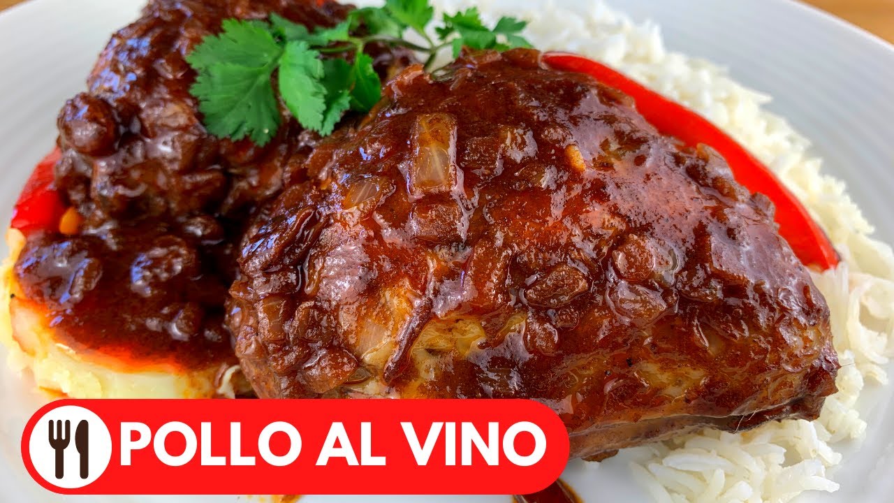 🇵🇪 POLLO AL VINO TINTO | RECETA PERUANA | SUPER JUGOSO