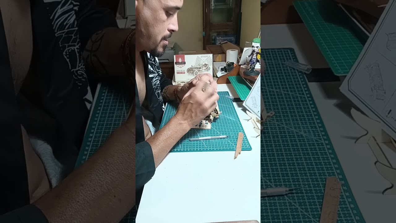 Coche clasico en madera parte 3 