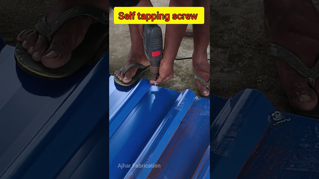 Self tapping screw| #selftappingscrew #screw #roofingscrew #roofingwork #roofinginstallation