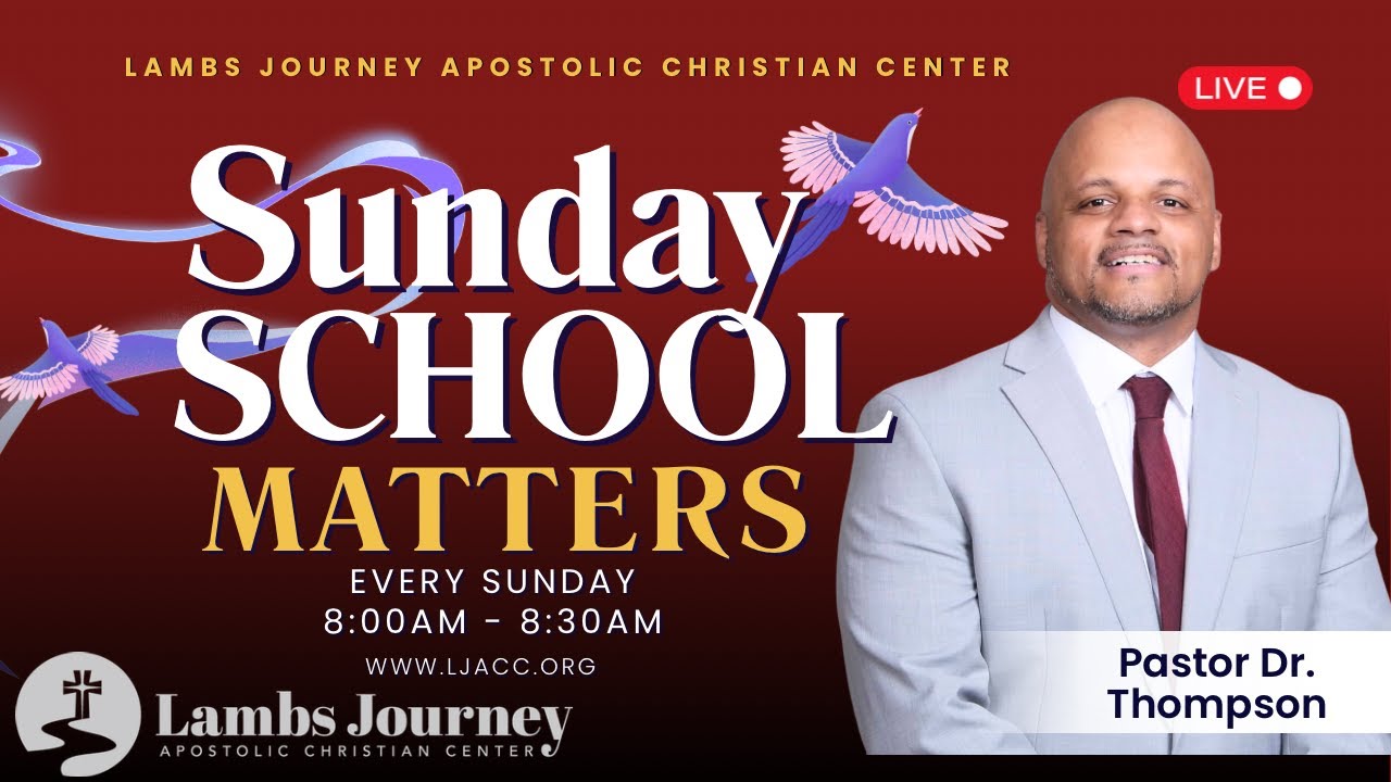Sunday School Matters 1/4/26 Pastor Dr. Jerry Thompson 📱