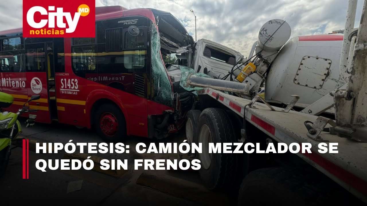 27 personas valoradas en accidente de la Av. Suba; continúan labores para retirar mezcladora| CityTv