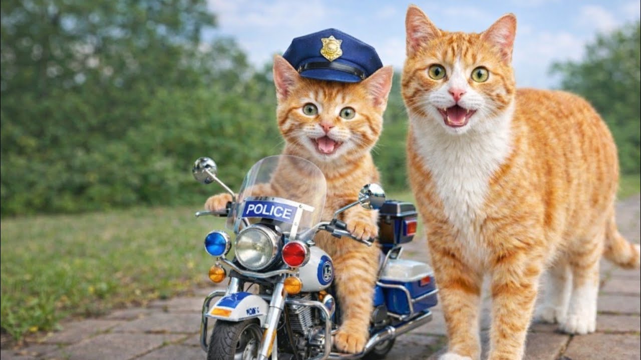 Mama Cat & Ginger Kitten Save Money to Buy Kitten’s Dream Toy Motorbike 💖 #unitedstates