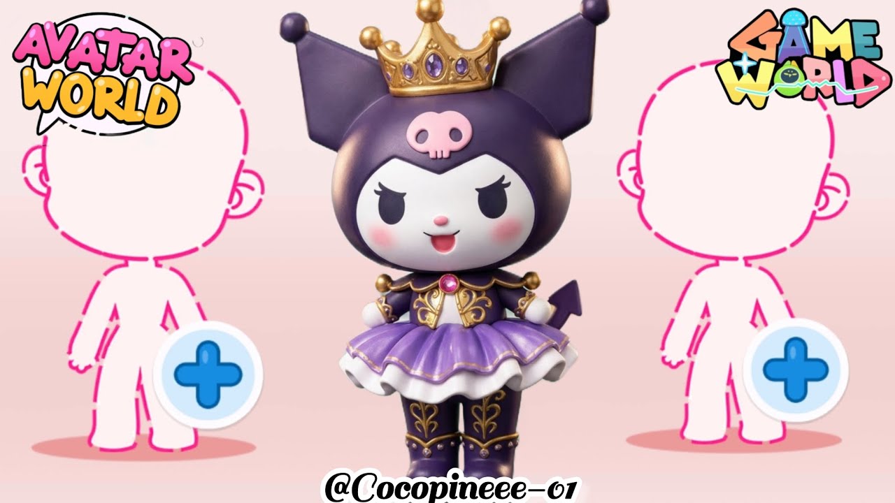 NEW 💜✨ KUROMI PRINCESS OUTFIT COLLECTION SUPER SECRETS IN AVATAR WORLD 🌎 PAZU #avatarworld #pazu 