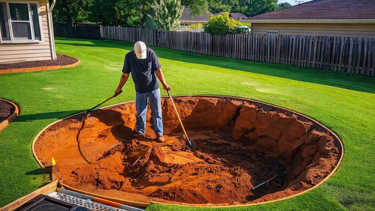 Ultimate DIY Backyard Makeover: Stone, Concrete & LED Lights