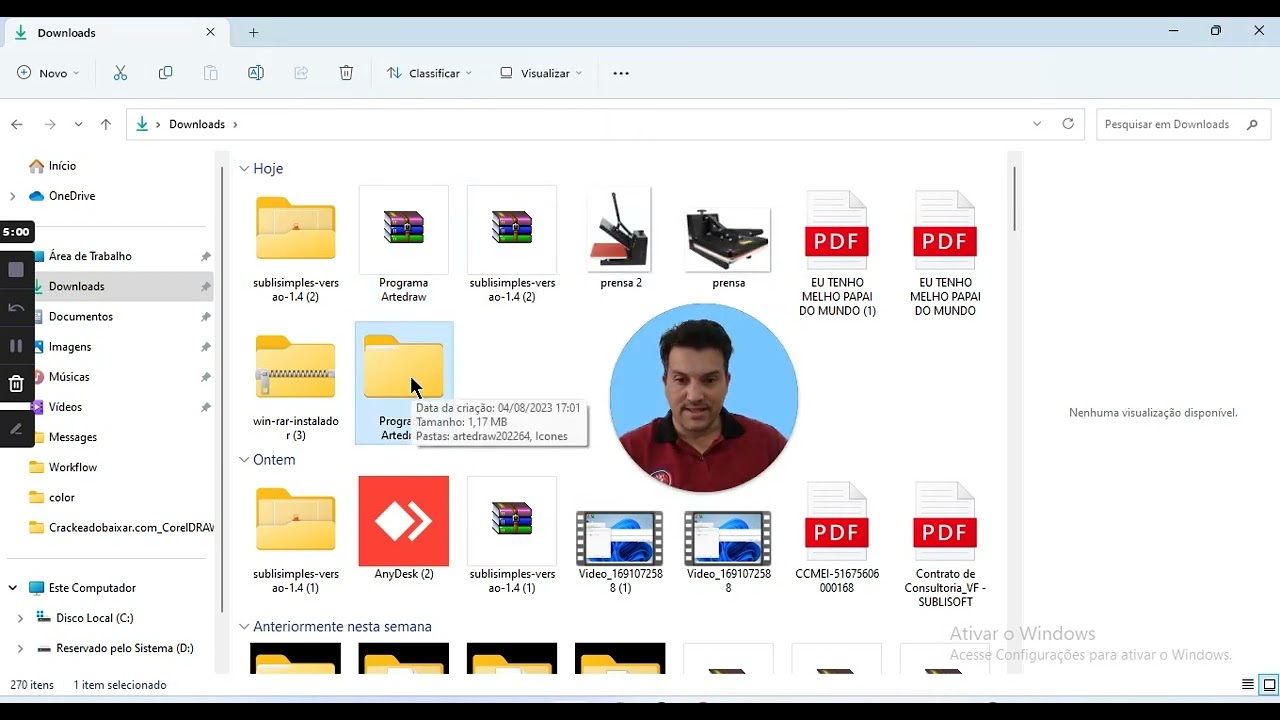 baixando e instalando o programa artedraw
