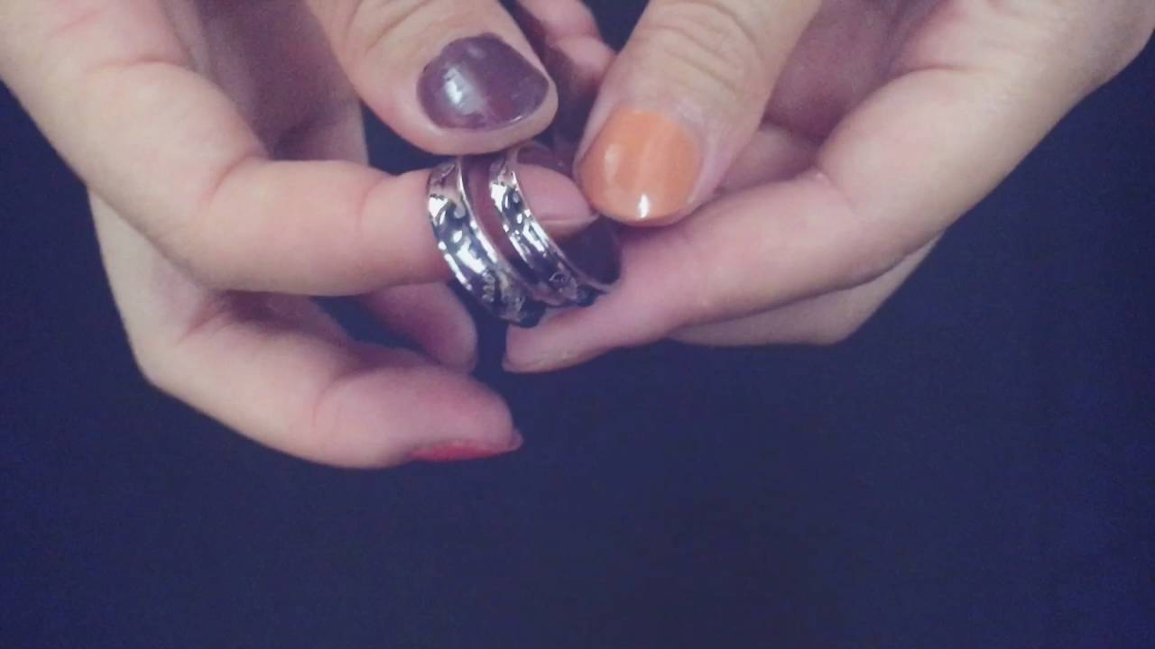 rc16030109 heart linked silver titanium steel couple rings