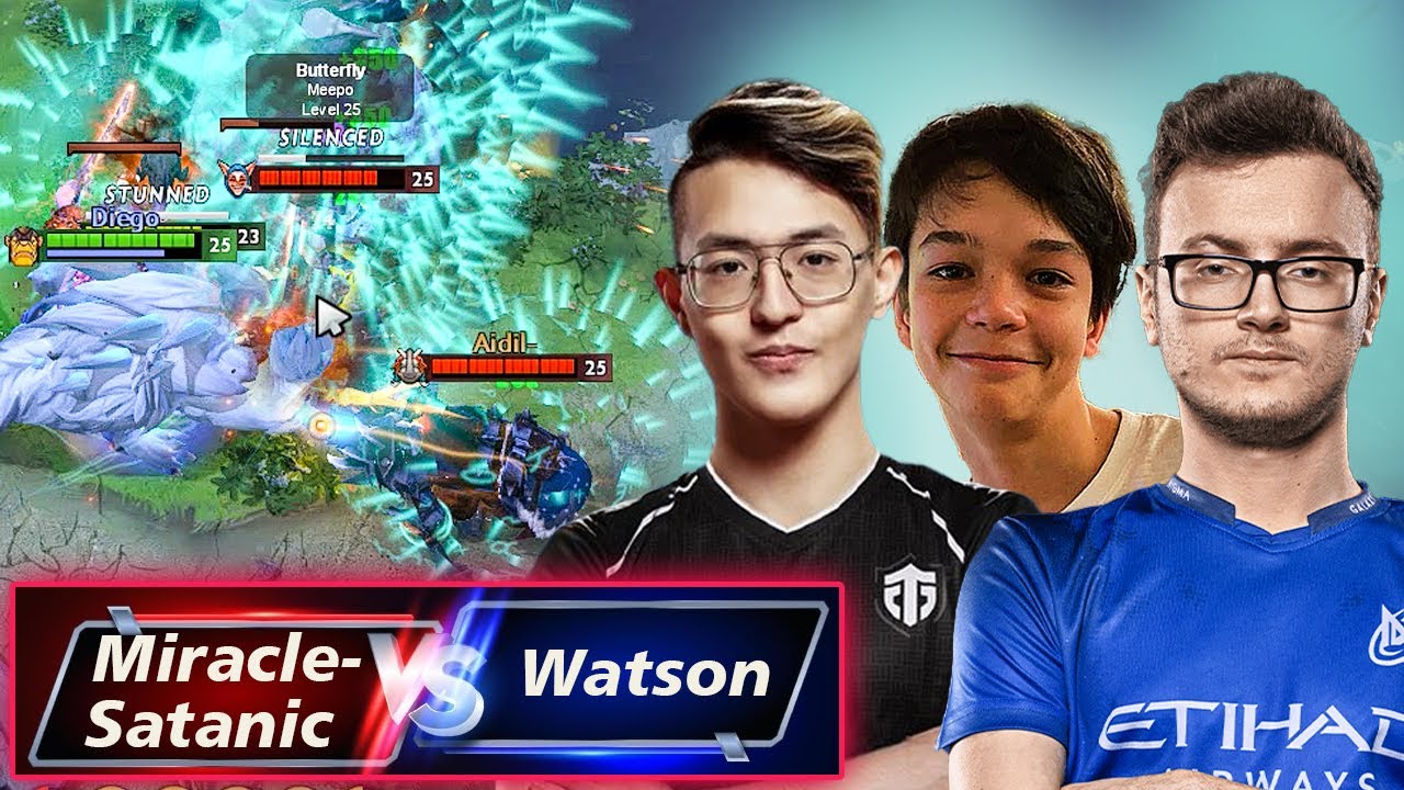 13k MMR GODS CLASH! Watson vs Miracle's Magnus & Satanic's Meepo!