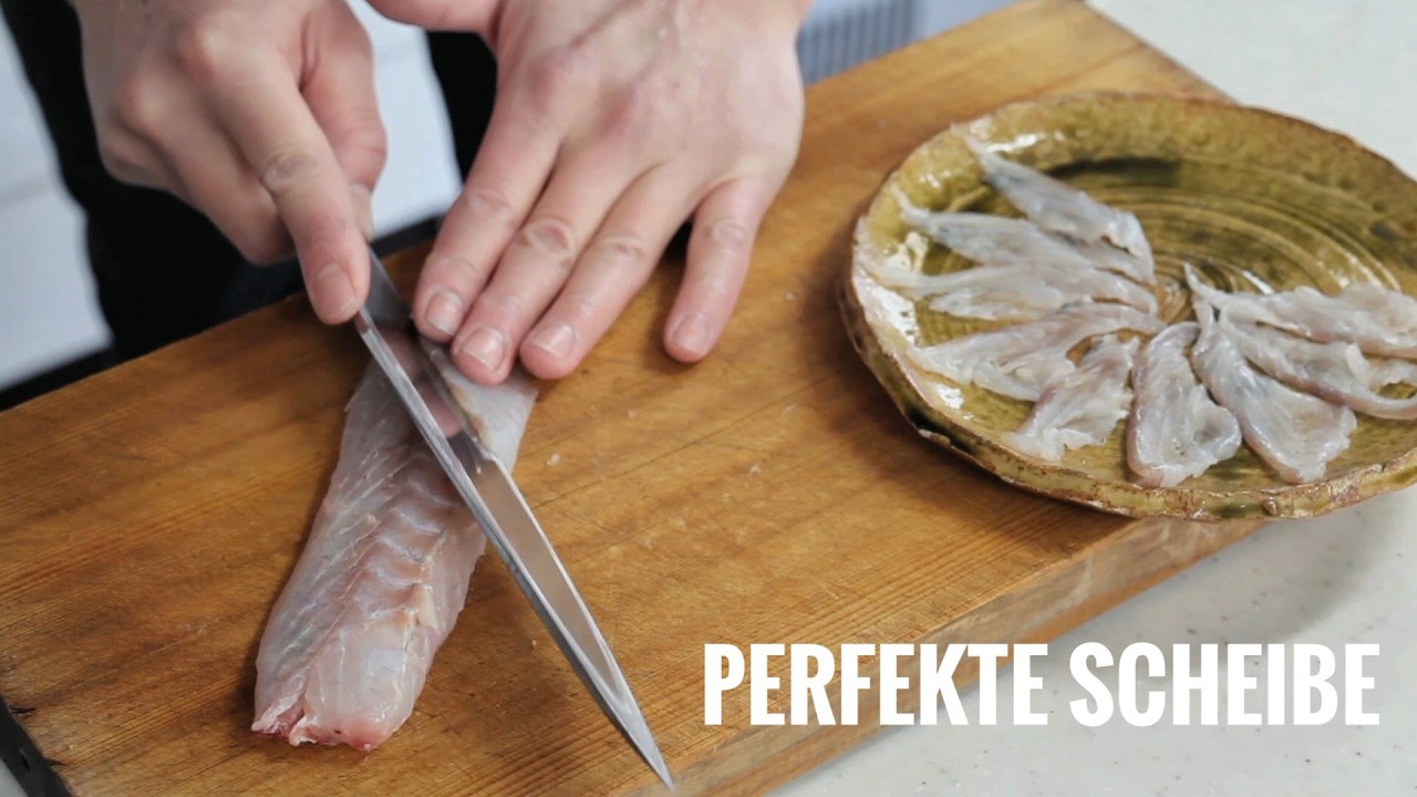 Wie japanische Köche Wolfsbarsch für perfektes Sashimi schneiden