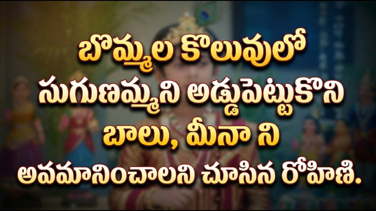 Gundeninda Gudigantalu Serial Review సుగుణమ్మనిఅడ్డుపెట్టుకుని బాలు,మీనాని అవమానించాలనిచూసిన రోహిణి 