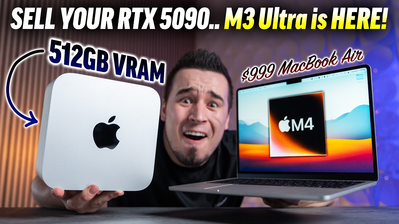 HOLY MOLY!? M3 Ultra Mac Studio is NUTS & M4 MacBook Air