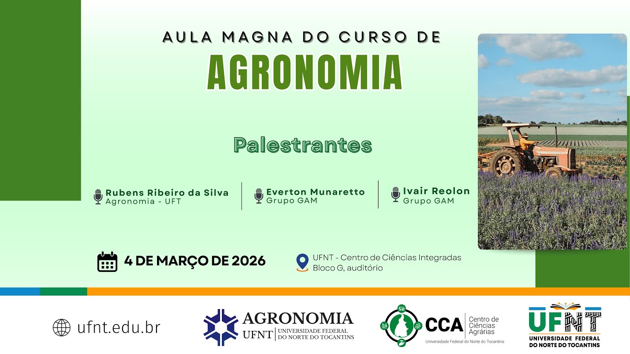 Aula magna do curso de Agronomia UFNT