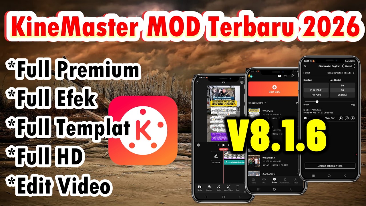KineMaster MOD Terbaru 2026 || Update Terbaru KineMaster MOD V8.1.6 || KineMaster MOD