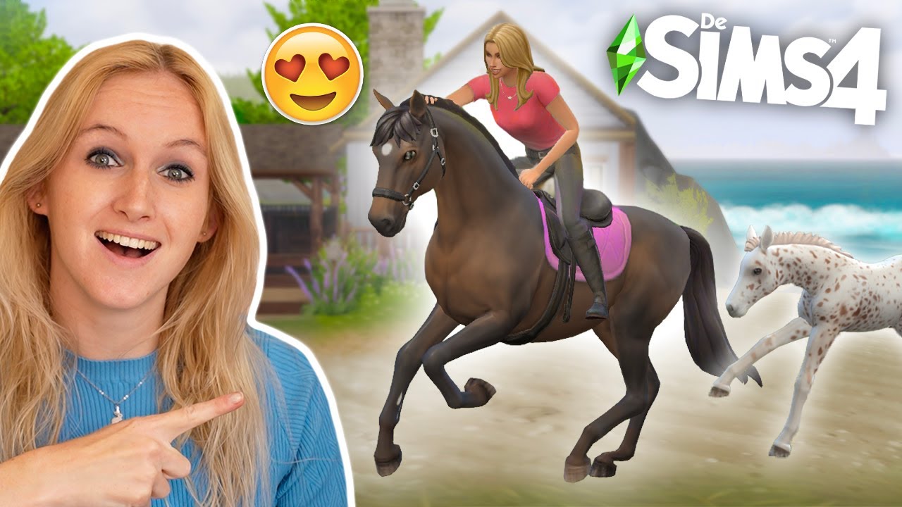 De EERSTE DAG op mijn NIEUWE PAARDENSTAL! 🤩🐴 *Sims 4*